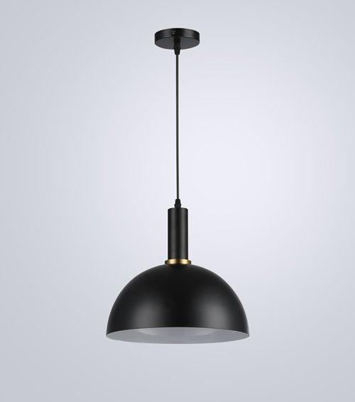 Lampa wisząca 1xE27 Gueno z czarnym kloszem