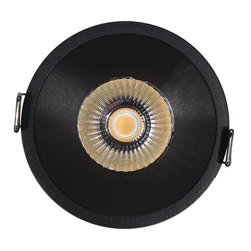 Oprawa LED Downlight czarna IP44 6W 540lm CRI90 ciepła