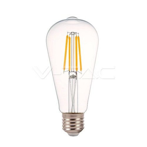 Żarówka LED V-TAC 4W E27 Filament ST64 350lm VT-2105D 2700K 490lm