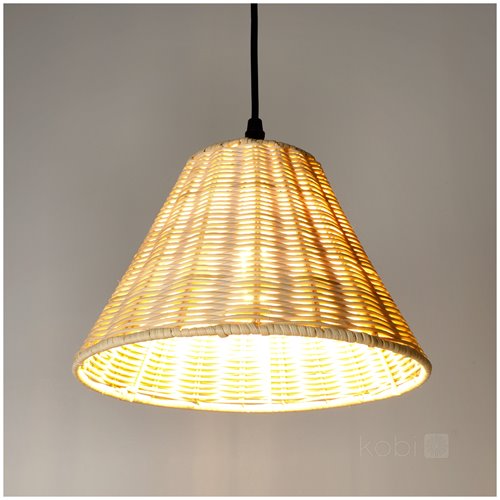 Lampa wisząca Boho Ronda 1xE27 ze splecionego rattanu