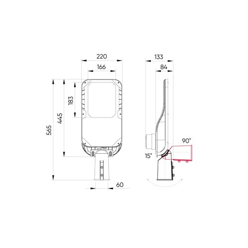 Lampa uliczna LED Camino 100W 13000lm 3000K