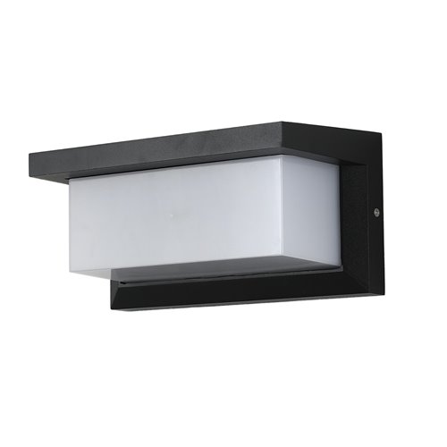 Lampa elewacyjna Cetus 1xE27 czarna z czujnikiem