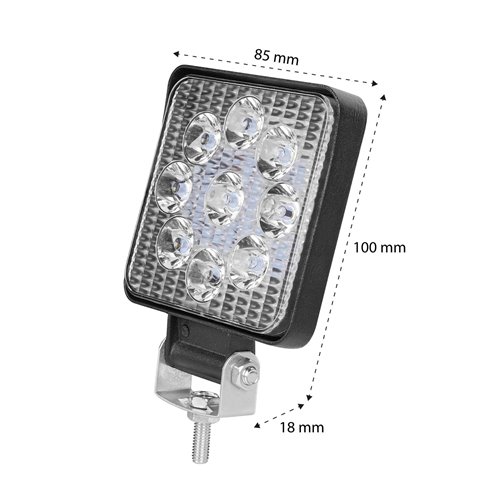 Lampa robocza LED 10-30V 27W 9xLED 3510lm