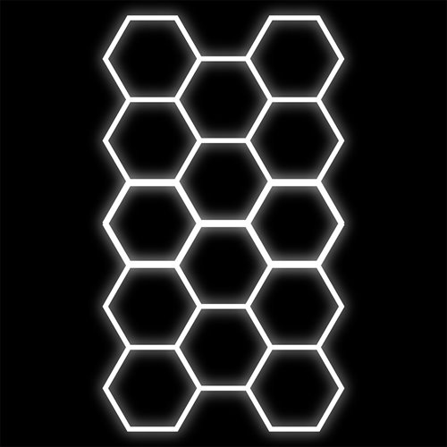 Lampa LED Hexagon 14xHEX 456W 6500K