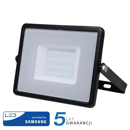 Naświetlacz LED V-TAC 50W SAMSUNG Czarny VT-50 6400K 4000lm