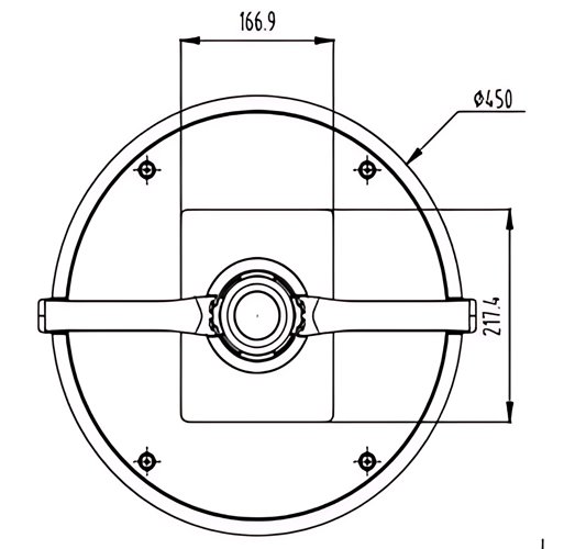 Lampa parkowa LED Adora 40W 70x140 st. 4000K Antracyt