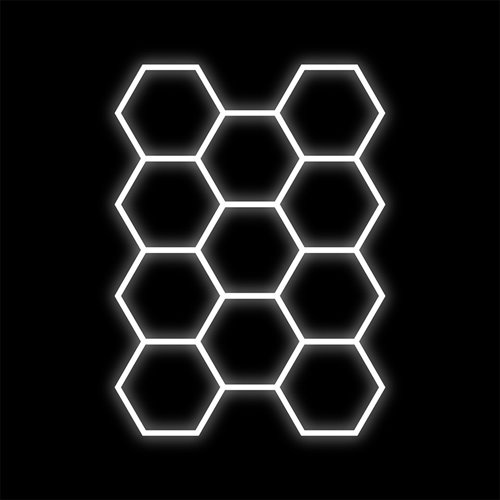 Lampa LED Hexagon 11xHEX 368W 6500K