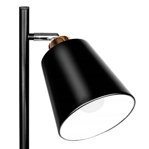 Lampa podłogowa 2xE27 Gueno 155cm czarno-złota