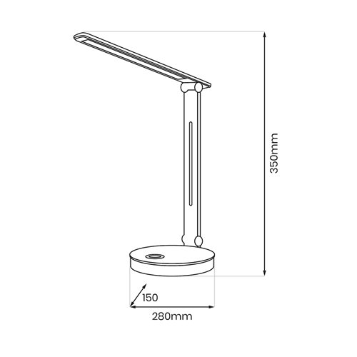 Lampka biurkowa LED RGB+CCT Bruno 5W czarna