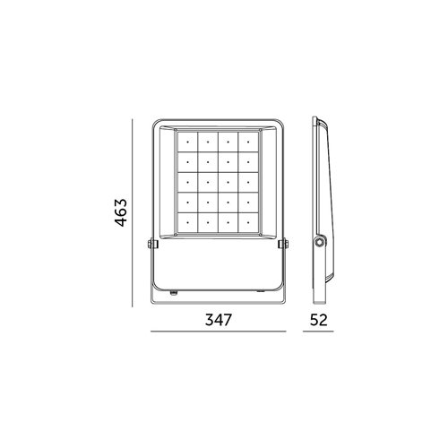 Halogen / naświetlacz LED 100W 7000lm SMD IP65 czarny - barwa biała zimna