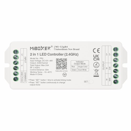 Mi-Light PR2 sterownik LED 2w1 Mono-CCT 12V-48V 20A