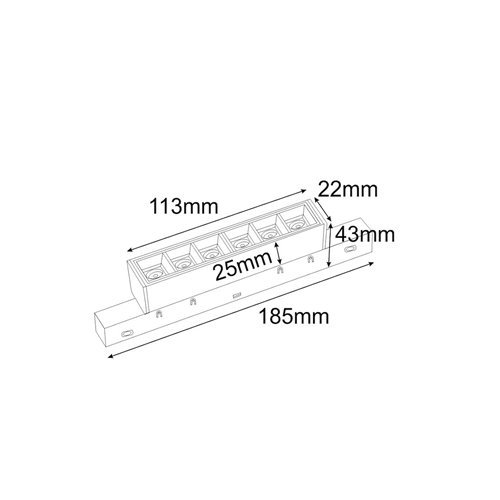 Lampa magnetyczna Point Smart Radio 2.4GHz 6W 18cm CCT