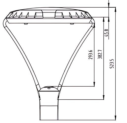 Lampa parkowa LED Adora 60W 4000K Antracyt