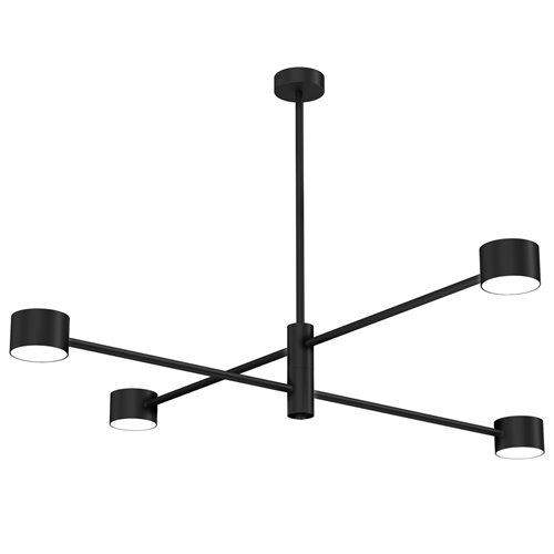 Lampa sufitowa 4-punktowa Cross 4xGX53 Czarna