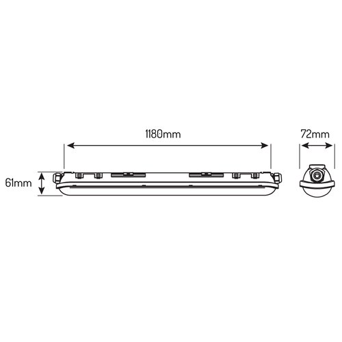 Lampa hermetyczna led 120cm