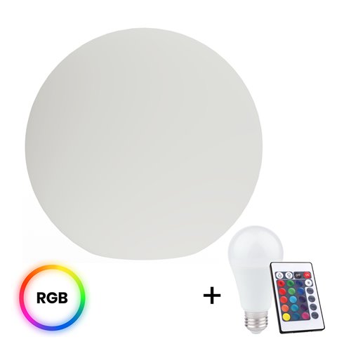 Kula ogrodowa LED RGB 10W 30cm z pilotem