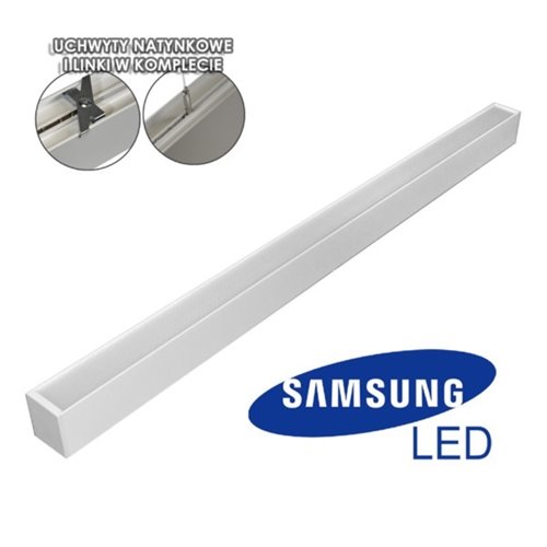 Lampa liniowa LED CABAIL 60cm 24W zwieszana biała - neutralna