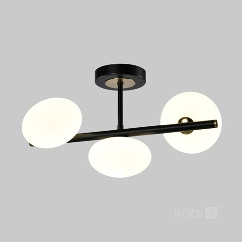 Lampa sufitowa Elipse 3xG9 z mlecznymi kloszami