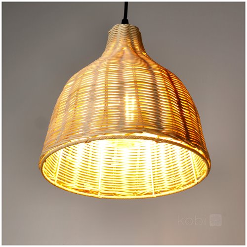 Lampa wisząca Boho Rennes 1xE27 ze splecionego rattanu