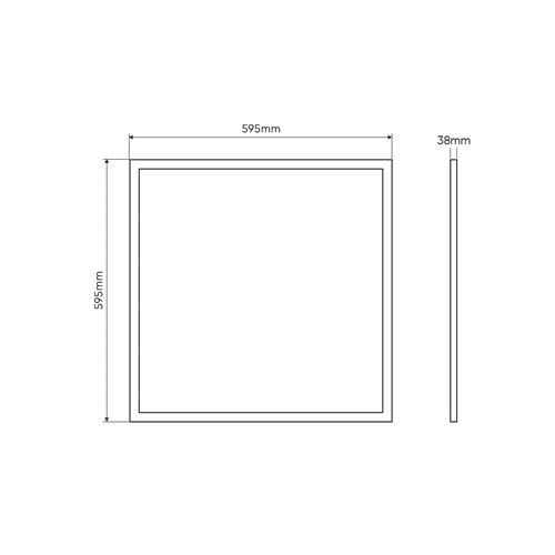 Panel LED 60x60 Backlit Lite 2w1 40W 4000lm 4000K