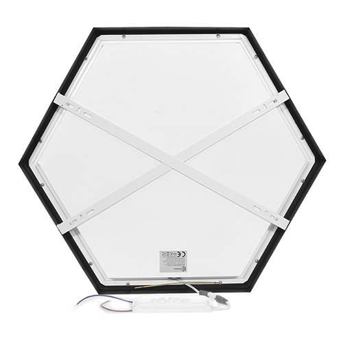 Panel LED Hexagon 40W 3600lm 55cm czarny 4000K