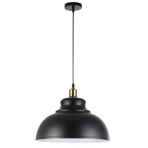 Lampa wisząca 1xE27 Ground z czarnym kloszem