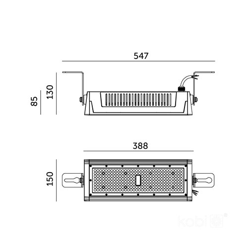 Lampa przemysłowa LED Nico 120W 20400lm 1-10V 4000K