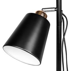 Lampa podłogowa 2xE27 Gueno 155cm czarno-złota