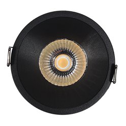 Oprawa LED Downlight czarna IP44 6W 540lm CRI90 ciepła