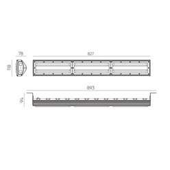 High Bay LED liniowy 150W Streakbay 15000lm 4000K