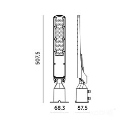 Lampa uliczna LED Cyoto 50W 5000lm Neutralna