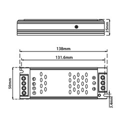 Zasilacz LED 48V 100W 2.1A modułowy Slim