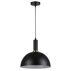 Lampa wisząca 1xE27 Gueno z czarnym kloszem