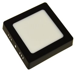 Panel LED czarny kwadratowy 6W 4000K natynkowy