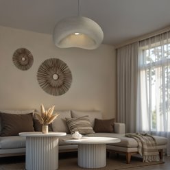 Lampa wisząca Ostia 1xE27 70cm imitacja kamienia