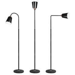 Lampa podłogowa 1xE27 Gueno 155cm czarno-złota