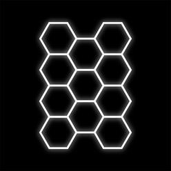 Lampa LED Hexagon 11xHEX 368W 6500K