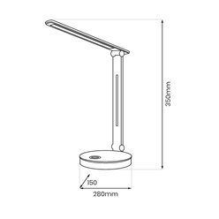 Lampka biurkowa LED RGB+CCT Bruno 5W czarna