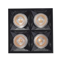 Lampa kwadratowa LED 15W natynkowa czarna - neutralna