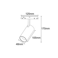 Reflektor magnetyczny Spotlight Osram 5Y 10W 3000K