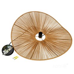 Lampa wisząca Boho Verona 1xE27 ze sznurka jutowego