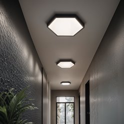 Panel LED Hexagon 40W 3600lm 55cm czarny 4000K