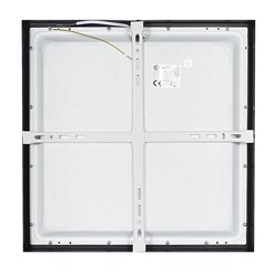 Panel LED natynkowy 40x40 36W czarny z czujnikem ruchu 4000K