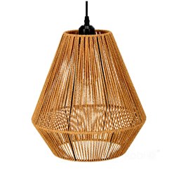 Lampa wisząca Boho Sibu 1xE27 ze sznurka jutowego