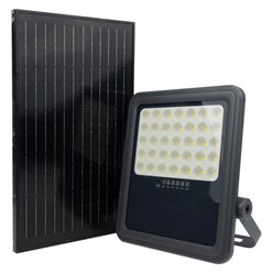 Naświetlacz solarny LED z pilotem 20W 1400lm IP65 4000K