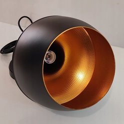 Lampa wisząca ORI Loft 1xE27 czarno-złota