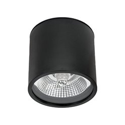 Lampa sufitowa 1xAR111 IP65 Spot Carlo czarna