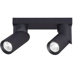 Lampa sufitowa listwa z reflektorami Tira 2xGU10 czarna