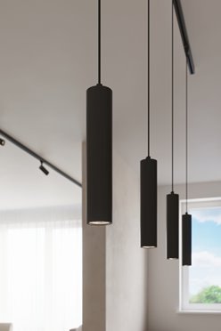 Lampa szynowa wisząca LAGOS czarna GU10